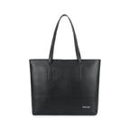 Fastrack Casual Tote Bag For Girls, Large Size With A Zipper Closure And Padded Laptop Compartment, Compatible With Laptops Up To 15 Inches, Double Handle Tote Bag, Black