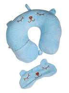 GREELI Neck Pillow for Travelling Luxurious Airplane Travel Pillow Head Rest Neck Holder Pillow Combo with Premium Eye Mask & 5 Years Warranty