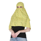 7 season's Cotton Scarf Cum Mask Universal Size Usable For Vehicle Driver For Sunlight UV Protection White Printed Design (Mehndi - S), Female