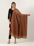 Pashmoda Women Noor Kashmiri Royal Paisley Design Jamawar Shawl (Size: 101 X 203 Cms)