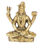 ARTVARKO Brass Shiva Mahadev Bholenath Tridev Shiv ji murti Statue for Home Office Temple & Gift(5.5x3x7.5 cm)
