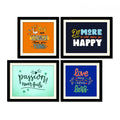 VIBECRAFTS You are Stronger Quotes Wall Hanging Frame Set of 4 For Office Digital Reprint Posters with Synthetic Wooden Home | Decorative Gift Item (15 x 12 inch) (PFVC4Pcs3_1516)