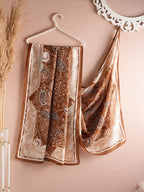 CrossKulture Viscose Scarf for Women | Lightweight & Long | Stole with Stylish Design | Neck, Hair & Head Scarf for Women & Girls | All Season Accessory (Floral21)
