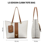 Lavie Signature Women's Edison Colourblock Tote Handbag | Tote Bag for Work | Ladies purse | Stylish Shoulder Bag | Gift for Women