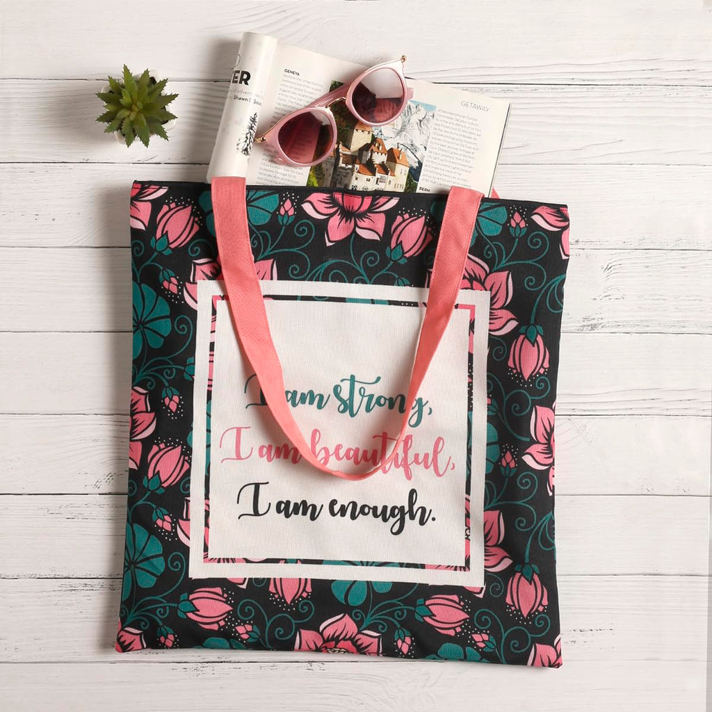 The Purple Tree Canvas Tote Bag - Stylish Printed Bag for Women