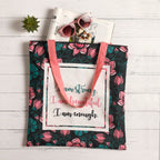 The Purple Tree Canvas Tote Bag - Stylish Printed Bag for Women