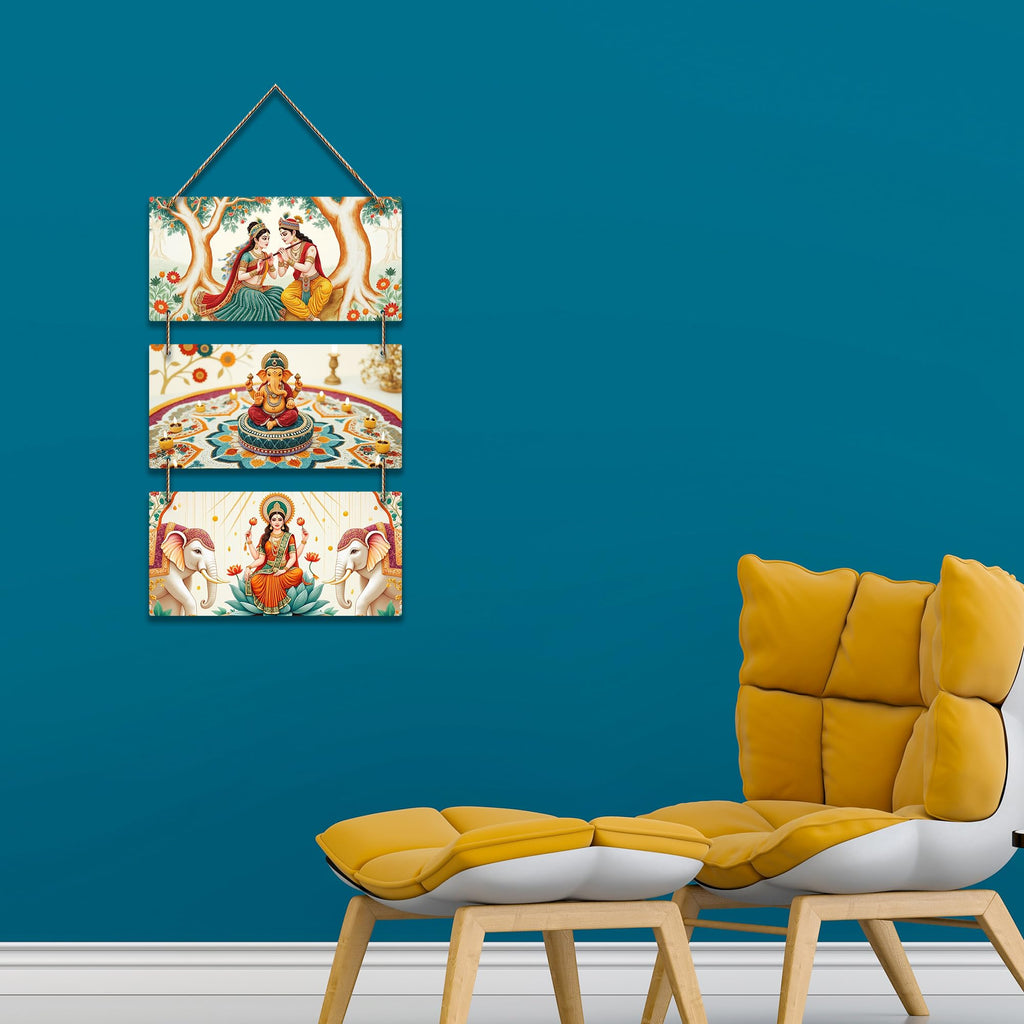 Artvibes Religious Decorative Wall Art MDF Wooden Wall Hanger for Home | Graphic Artwork | Decoration Wall Hanging Items | Wall Sculpture | Wall Poster | Aesthetic Wall Art | Gift Items (WH_9421N)