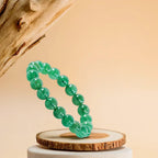 LIFE CHANGING ASTRO Natural Green Aventurine Quartz Bracelet for Men & Women, Healing Crystal Beaded Bracelet for Luck, Prosperity & Emotional Balance, Spiritual Energy Stone by Acharya Lavbhushan Ji