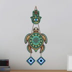 Artvibes Decorative Sea Turtle Wall Hanging for Home Entrance | Nazar Battu MDF Wall Art | Vastu Inspired Decor for Living Room | Office | Hallway | Bedroom & Balcony | Gift Item (WH_8546N)