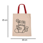 SHREEYA'S ShreeyasIndia Swadeshi 100% Cotton Canvas Eco-Friendly Ready to Paint Goodie Bag - Pack of 12