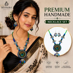 Handmade Jewellery Set for Women | Traditional Jewellery Set for Women | Handmade Premium Jewelry Set | Lightweight, Anti-Allergic | Artistic Artisanal Necklace Set- Premium Necklace Set | Hand Crafted Premium Jewelry Set