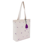 MASQ Premium ToteBag for Women with Zipper | Embroidered Foldable Shoulder Bag with Multiple Pockets | Spacious Handbag for College & Office | Eco-Friendly & Reusable