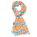 AQVA Printed Cotton Scarf for Women Stylish (Victory Pistachio Orange) | Head and Face Cover Scarf for Girls with 100% Cotton | Soft & Lightweight Scarves/Stoles for all Weather (72 x 43 in)