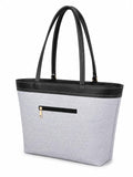 OPULLENT Large Capacity Tote Bag For Women Grey & Black