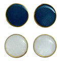 SHINEREAL SHINEREAL Women's Resin Earrings Lightweight Jewelry - Handmade Studs Earrings for Girls, Hypoallergenic Fashion Accessories-Combo-Blue & White-SR-2224