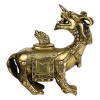 ARTVARKO Brass Dragon Shape Multipurpose Box Long Statue Idol Wealth Showpiece Feng Shui Lucky Charm Vastu Desk Decor Gift.