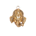 Rci Handicrafts Religious Aluminum Ganesh Head Main Door Hangings (11x12x4, Gold)