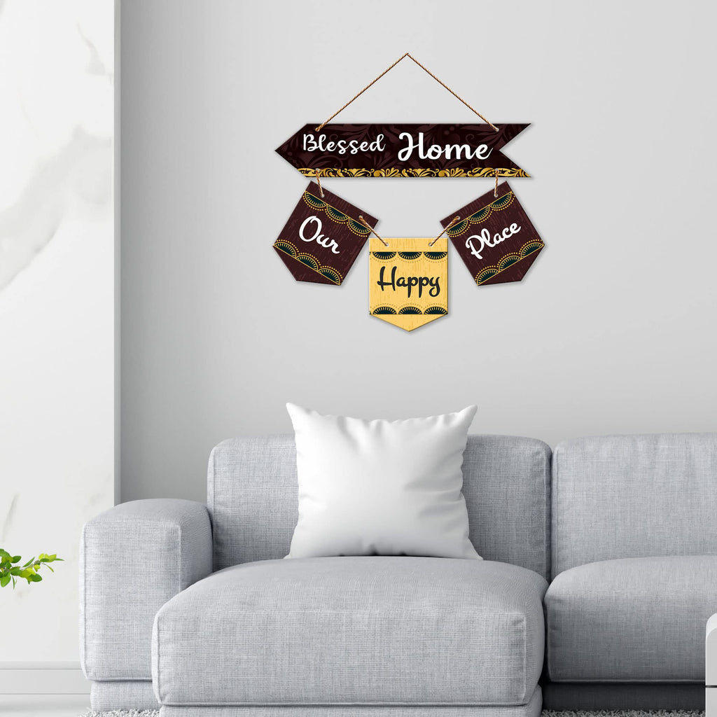 Artvibes Wall Hanging Home Decorative Wall Art for Living room | Bedroom | Gifts | Wall Hanger for Decoration | Modern Decor | Artwork | Wall Sculpture | Signs & PlaquesArt Print (WH_6418NR)