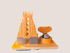 DevaDarshan Mallikarjun Jyotirling Temple with Shivling Idol in one Frame | Mallikarjuna Swamy Temple Replica for Home Decor, Pooja Room, Gifts, and Spiritual Display, Birthday, Showpiece