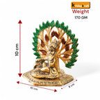 KridayKraft Elegant Matki Krishna Murti – Divine Matki Krishna Idol for Home & Office Décor, Intricately Designed Pooja Statue & Spiritual Showpiece for Living Room, Bedroom, Temple (Golden)