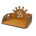 HOMEWEY DECOR Wooden Home Temple Handcrafted Support Heavy Idols Luxurious Finish Pooja Mandir for Home & Office Wall Mount for Room (Design8)