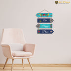 Artvibes Our Happy Place Decorative Wall Art MDF Wooden Wall Hanger for Living Room | Printed Wall Decoration | Modern Decor Items | Wall Poster | Artworks Hangings | Unique Gift (WH_4413N)