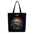The Purple Tree Eco-Friendly Canvas Tote Bag, Sustainable, Reusable Shopping, Beach, Travel or Everyday Tote, Wide Tote Bag, Rising Sun