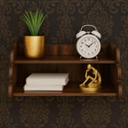 HOMEWEY DECOR Handcrafted Wooden Home Temple for Wall Mount | Premium Pooja Mandir with Strong Support for Heavy Idols | Luxurious Finish Wooden Mandir for Home Office and Prayer Room (Style-04)