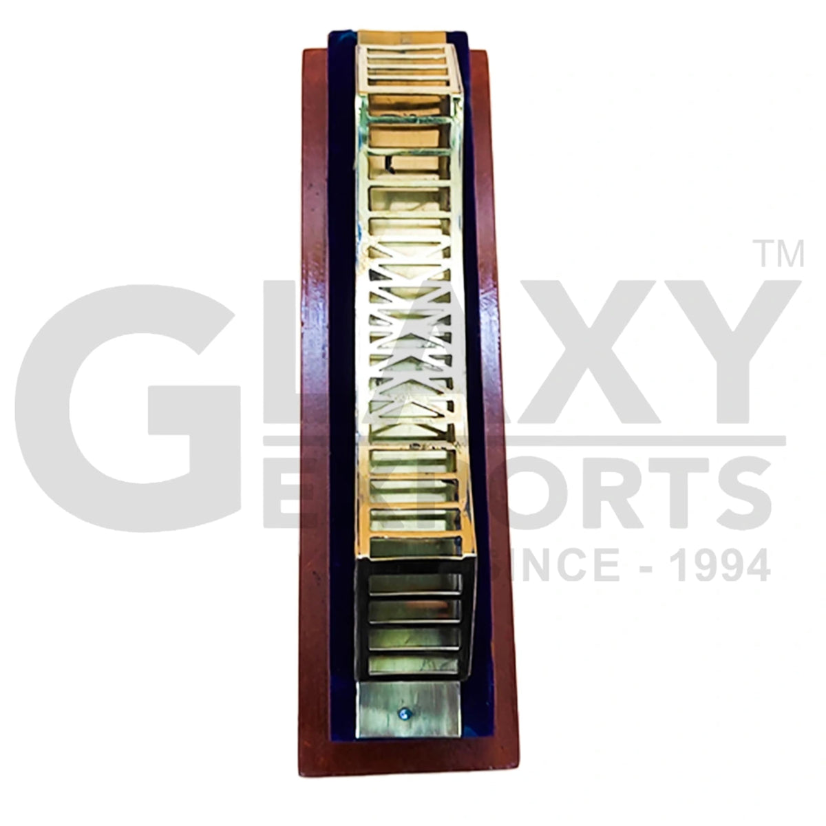 Glaxy Exports Handcrafted Brass Howrah Bridge Decorative Model, Golden, Traditional Indian Architecture, Table Top Display, 19x5x7 cm, Home Office Decor