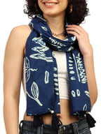 KE KANHA EXPORTS Cotton Scarf with Tassels|Scarf for Women Stylish|Stole for Women|Breathable Boho Beach Summer Wrap|Multicolor Scarf|Easily Fits 180 * 50 CM