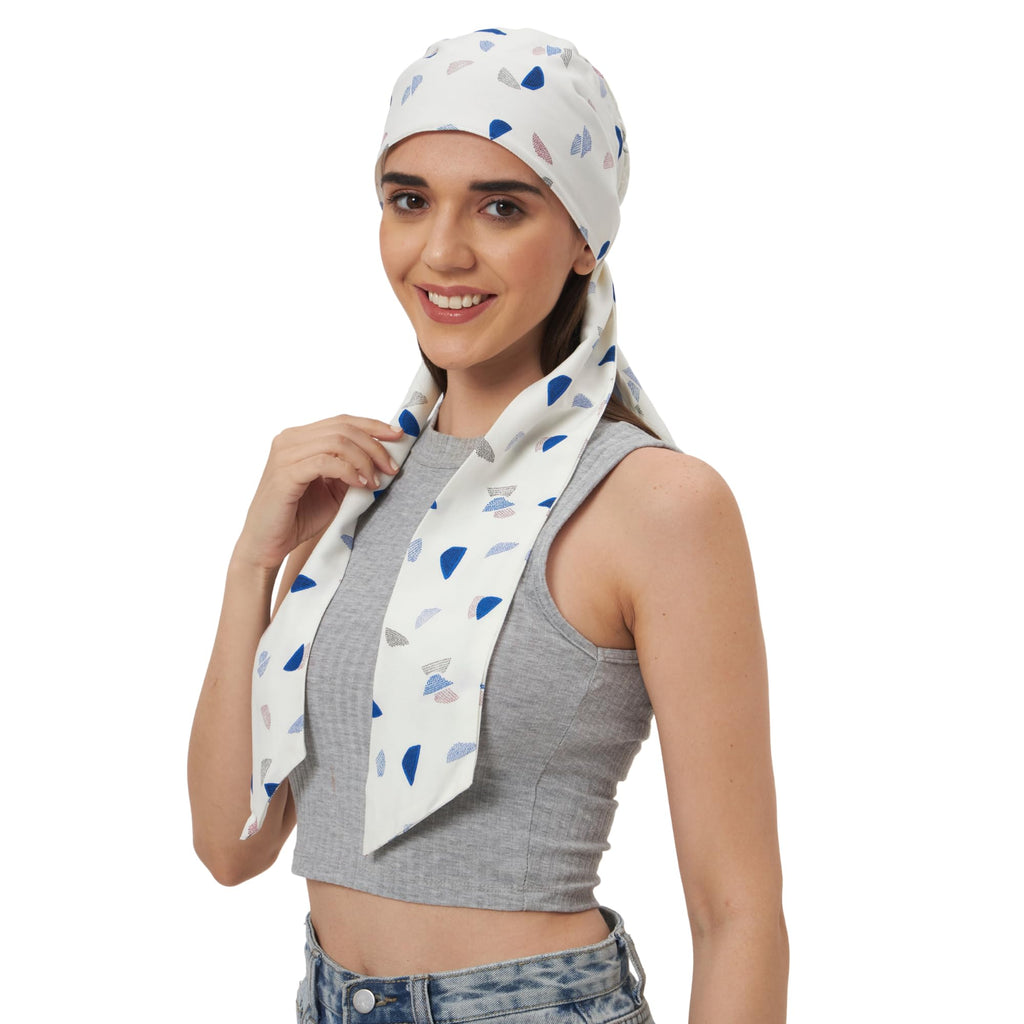 The Headscarves Cotton Printed Headscarf for Women – Soft Chemo Headwear, Stylish Hijab Cap, Breathable Headwrap for Hair Loss, Modest Fashion Scarf & Cancer Turban