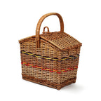 Multi-Purpose Wicker Picnic Basket for Outdoor Meals, Snacks & Food Carry