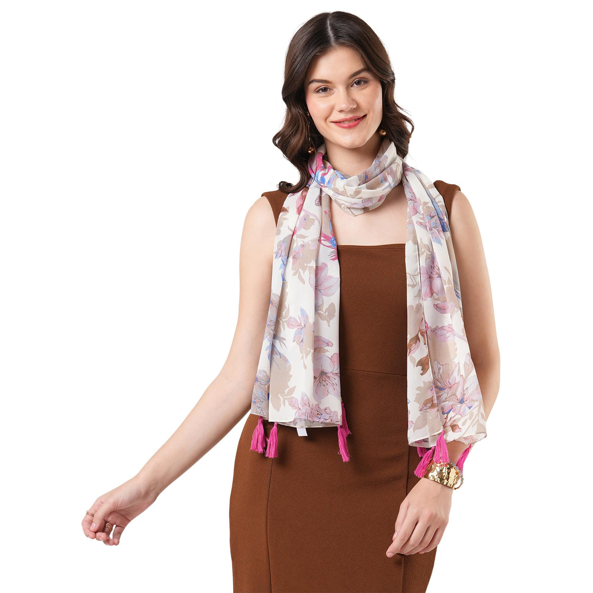 SAHIL SCARF Women Lightweight Scarf | 180 x 55 cm | Soft, Comfortable & Breathable | All Season Scarf