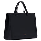 Miraggio Rebecca Tote Bag | Fits Upto 14 Inches Laptop With Adjustable & Detachable Strap | Office Tote Bag For Women Big Totes For Work & Travel (Black)