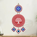 Artvibes Tree of Life Evil Eye Wall Hanging for Home Entrance Decor | Nazar Battu Protection Hanging for Living Room Bedroom Office | Vastu Positive Energy MDF Decorative Gift (WH_85122N)