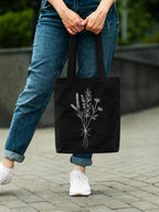 DOODLE Canvas Tote Bag for Women with Zip – Poly Cotton Shoulder Bag with Outer Zip & Inner Pocket for College, Office, Shopping & Travel