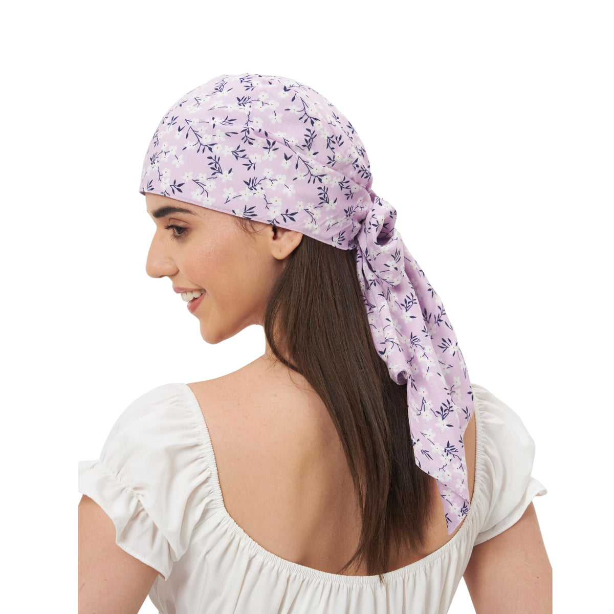 The Headscarves Cotton Printed Headscarf for Women – Soft Chemo Headwear, Stylish Hijab Cap, Breathable Headwrap for Hair Loss, Modest Fashion Scarf & Cancer Turban