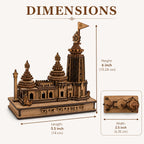 JAGANNATH Temple Wooden 3D Model MANDIR (5 INCH Height)
