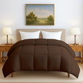 linenaffairs Heavy Winter Bed Comforter for King Bed - 500 GSM Ultra Warm Quilt Blanket/Rajai - Chocolate - Down Alternative Microfiber Duvet Insert with Corner Ties - Winter Season Premium Kafalo