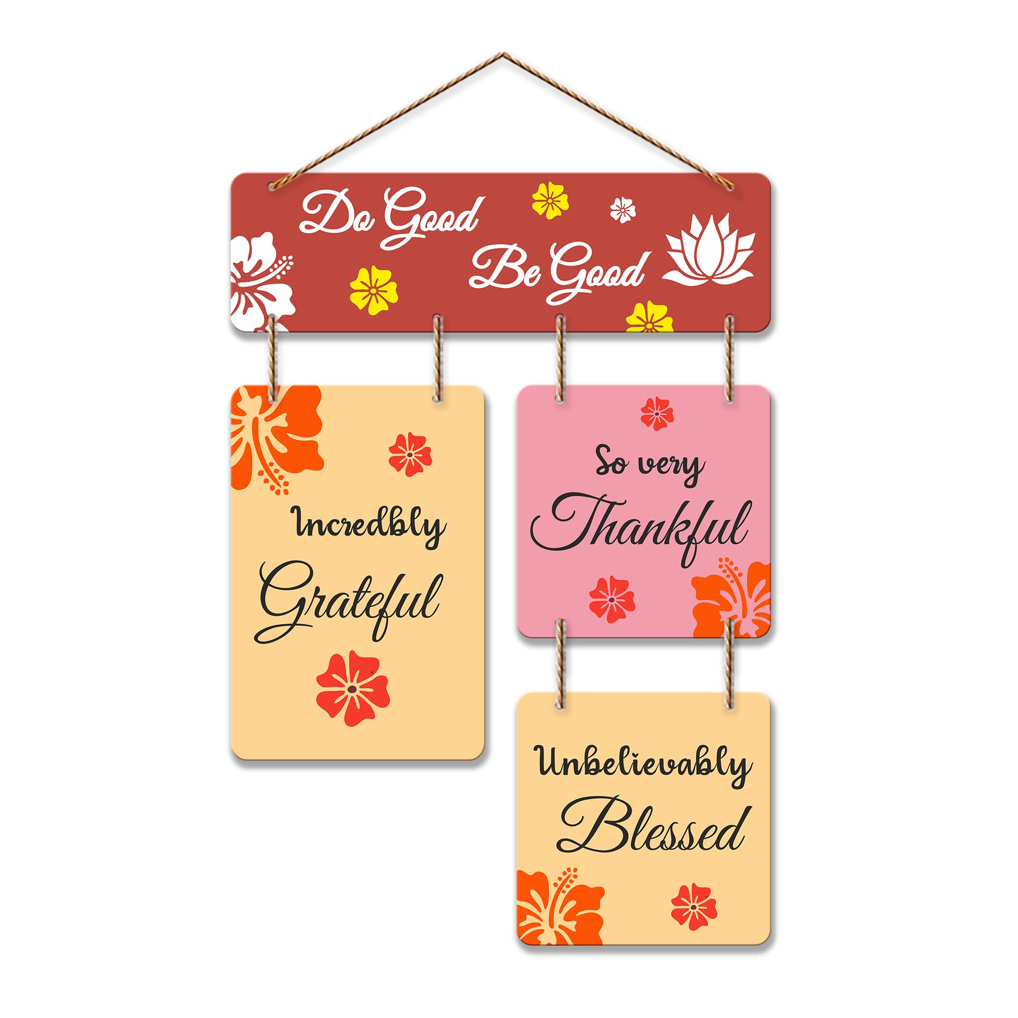 Artvibes Do Good Be Good Printed Wooden Wall Hanging | Quotes Decor Item | Wall Accent | Office Wall Decoration Items | Inspirational Quotes Wall Art | Mdf Wall Decoration | Gift Items (WH_6511N)