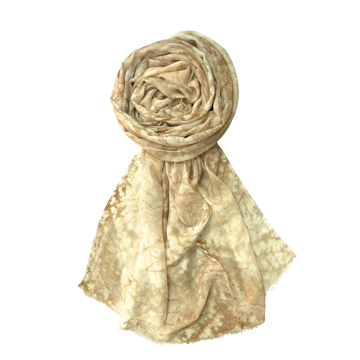 FAHABO Digital Print Mal Mal Cotton Scarf for Women – Soft, Lightweight Hijab, Head & Neck Wrap | Stylish Fashion Scarf (Hazelnut Beige)