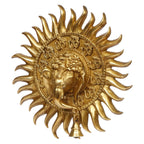 Artvarko Brass Sun Om Ganesha Bell Wall/Door Hanging for Home Decor Entrance Ganpati Gift Murti Statue Success Office Decoration Diwali Chaturthi Pooja