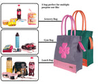 Foonty Exclusive Sunflower Daily Use Jute Lunch Bag(Combo of 2,Multicolor,FFFWB6015D)