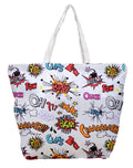 JEH BAGS Cotton Jute Shoulder Bag|Folding Button Bag|Printed Tote Shopping Bags|Market Travel large Bag - 52 x 2 x 45.5 cm