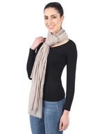 MUFFLY Fine Blended Ultra Soft & Warm Wool Silk Unisex Pashmina Shawl, Stole & Wrap with Hanger