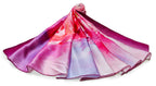 ONE ECHELON Satin Silk Women's Lightweight Long Scarf (Blooming Roses)