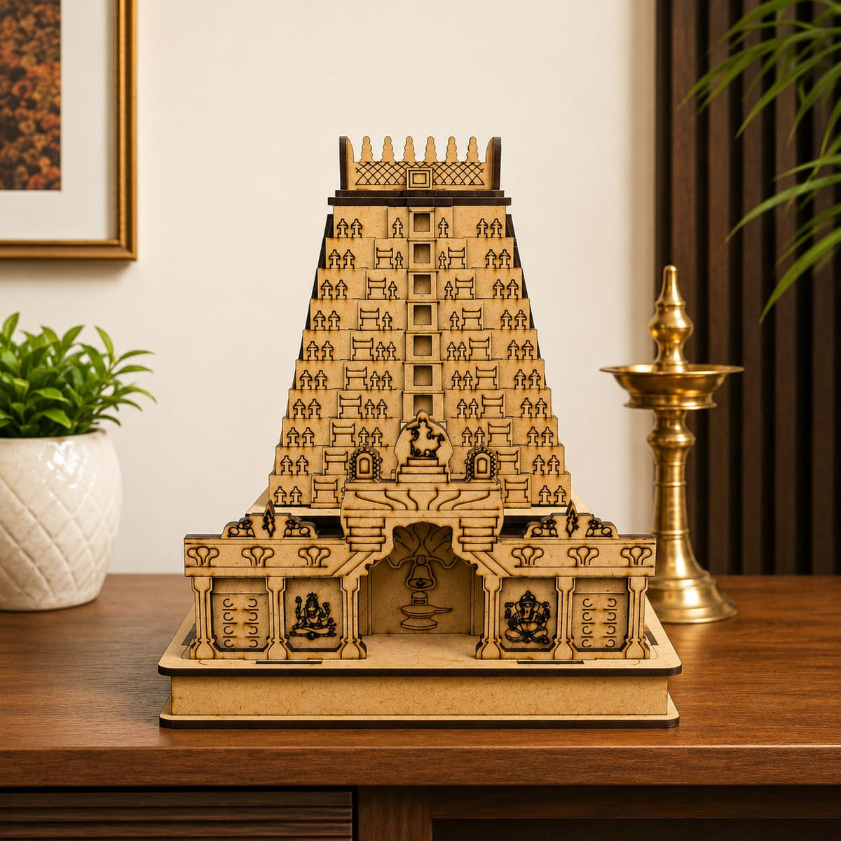Shri Ramanathaswamy Rameshwaram Temple Replica 4 x 3 x 2 Inch