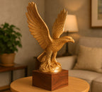 DSH DSH Flying Eagle Statue Sculpture Decorative Handmade Garuda Statue for Home Decor Office Table Decoration Handcrafted Showpiece (Large)