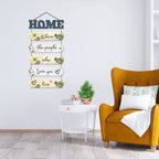 Artvibes Home Where The People Love You Live Wooden Wall Hangings Decor | Quotes Decor Item | Home Quotes Wall Hanging | Modern Decor Items | Wall Poster | Artworks Hangings | Unique Gift (WH_6607N)