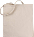 ECOFACTORYDIRECT 12 Pack NATURAL Color Cotton Bag - 15 X 16 reusable grocery bags 5.5 oz cotton canvas tote eco friendly super strong reusable washable (NATURAL, 12)